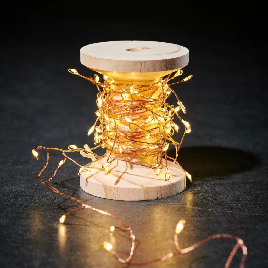 Clearance ELLI Guirnalda Con 100 Leds Cobrizo Guirnaldas De Luz