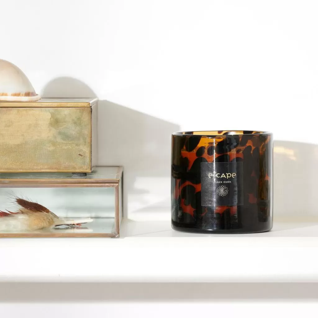 Best Sale ESCAPE BLACK OUDH Marrón, Ocre, Multicolor Velas Perfumadas | Velas