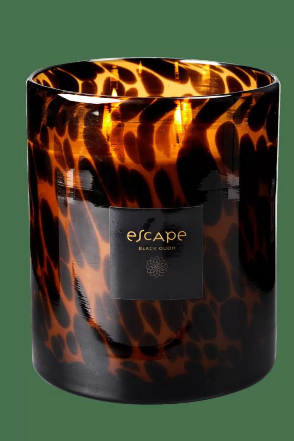 Hot ESCAPE BLACK OUDH Negro, Marrón, Ocre Velas Perfumadas | Velas