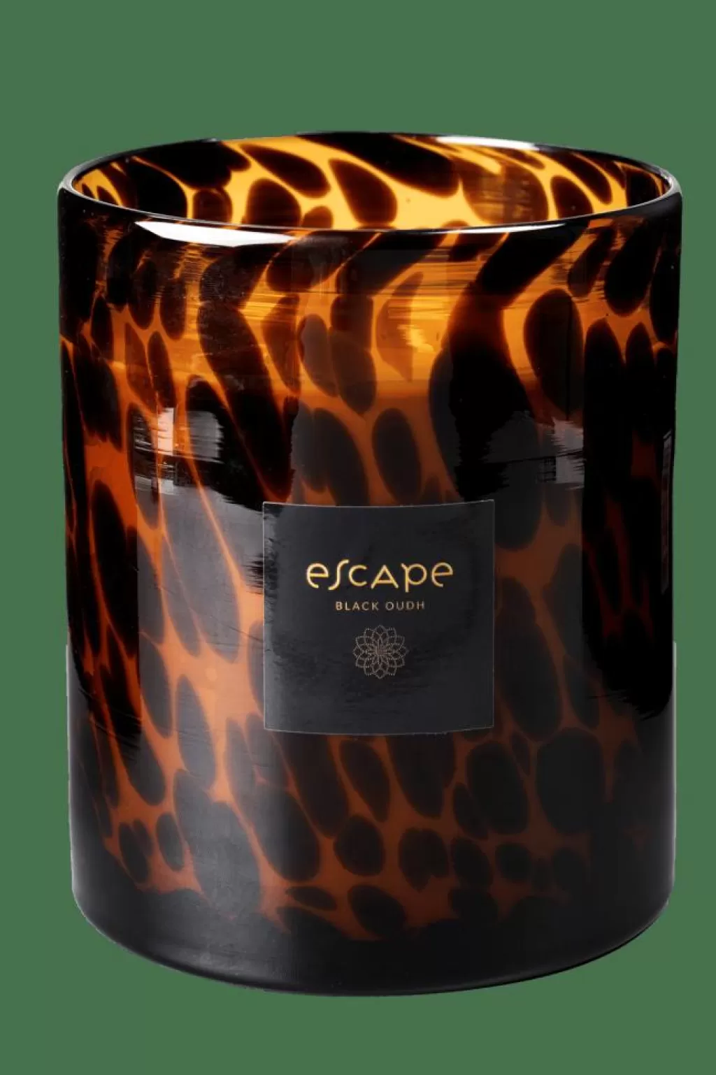 Hot ESCAPE BLACK OUDH Negro, Marrón, Ocre Velas Perfumadas | Velas