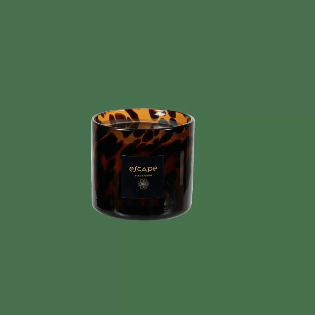 Cheap ESCAPE BLACK OUDH Vela Perfumada En Vaso Negro, Marrón, Multicolor Velas Perfumadas | Velas