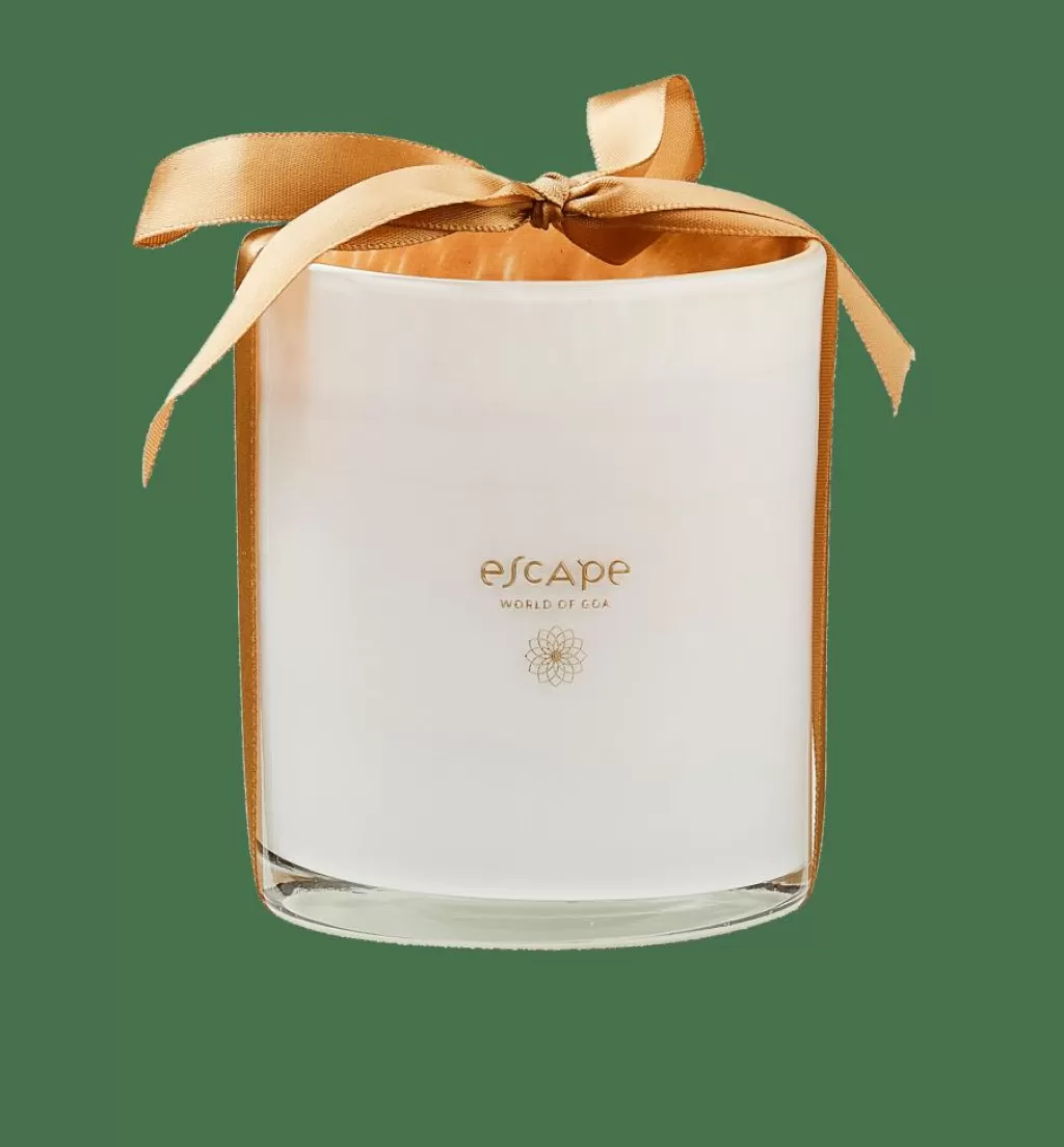 Cheap ESCAPE WORLD GOA Vela Perfumada En Vaso Blanco, Color Rosa Viejo Velas | Velas Perfumadas