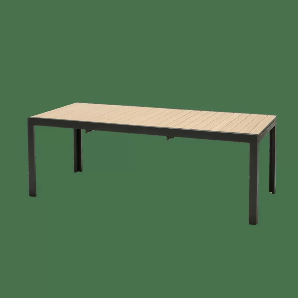 Cheap ETHAN Mesa Extensible Negro, Natural Mesas De Jardín
