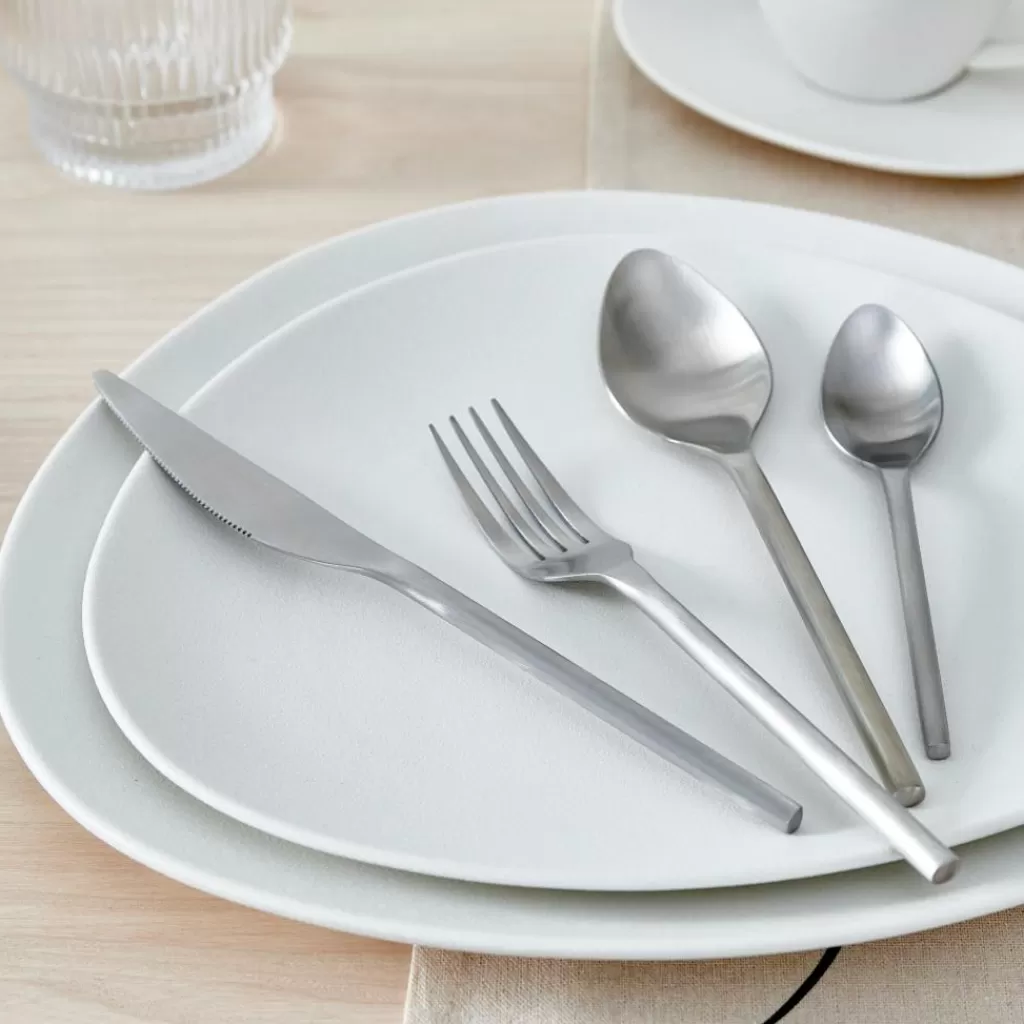 Store ETNA SATIN Cubierto De 16 Piezas Plateado Juegos