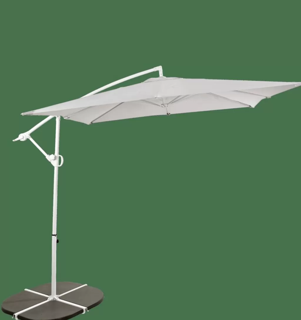 Hot FIJI Parasol Colgante Sin Pie Gris Claro Parasoles
