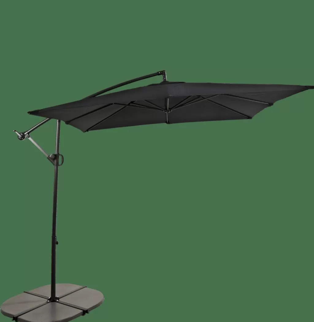 Best FIJI Parasol Colgante Sin Pie Negro Parasoles