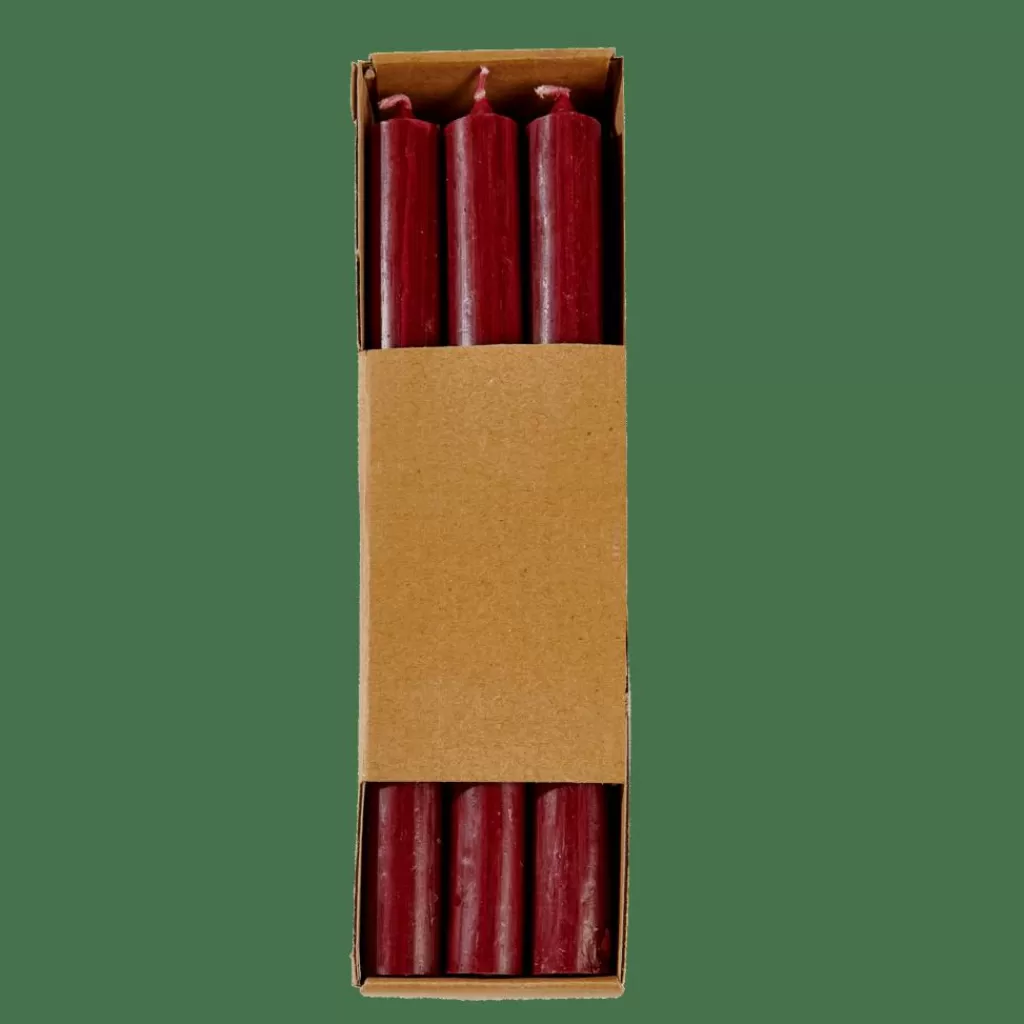 Clearance FINA Velas Juego De 6 Burdeos Velas