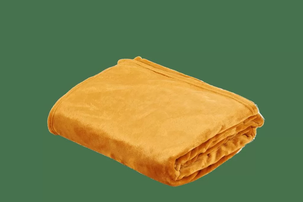 Fashion FLANELLA Manta Amarillo Oscuro Mantas
