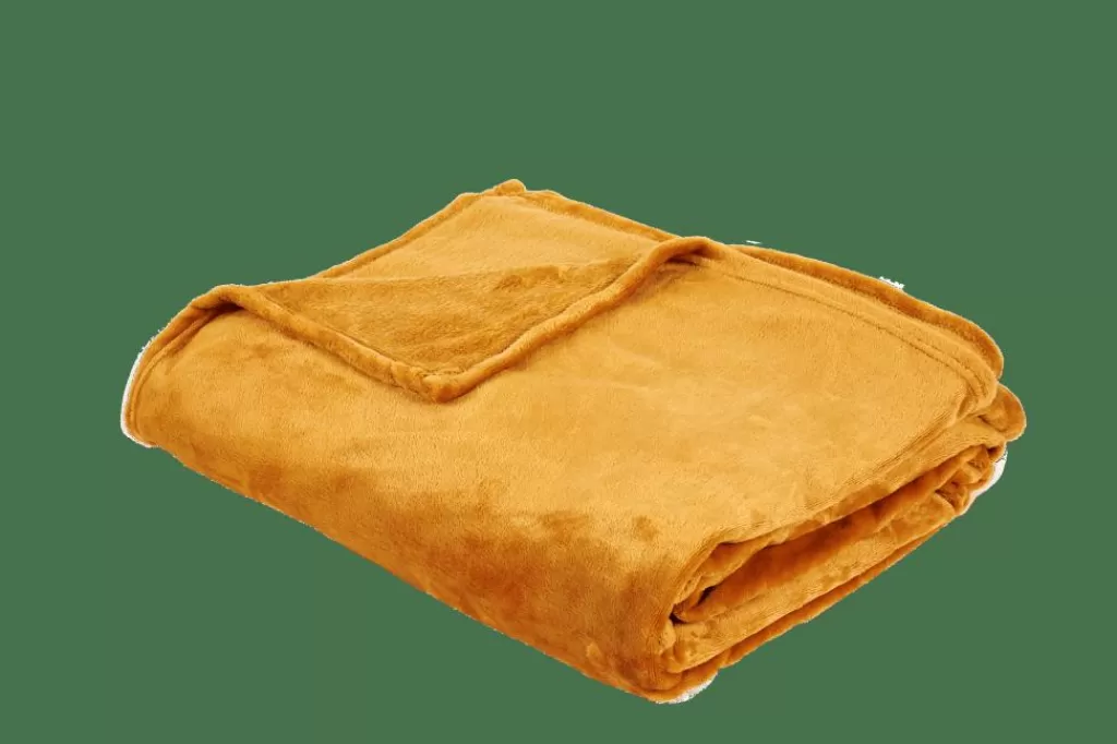 Shop FLANELLA Manta Amarillo Oscuro Mantas