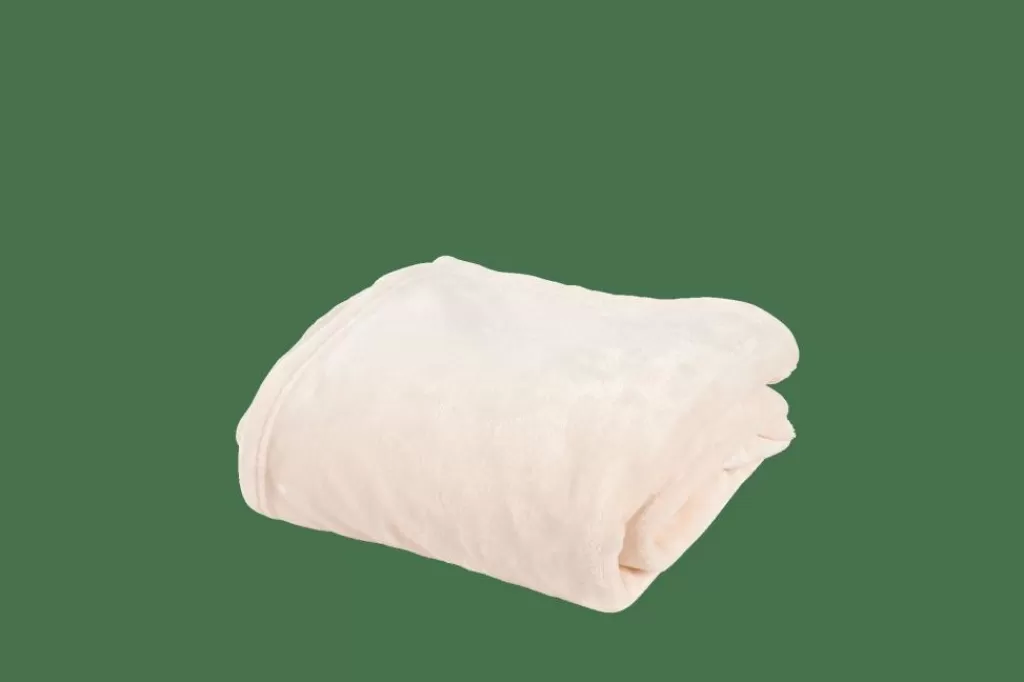 Cheap FLANELLA Manta Blanco Mantas