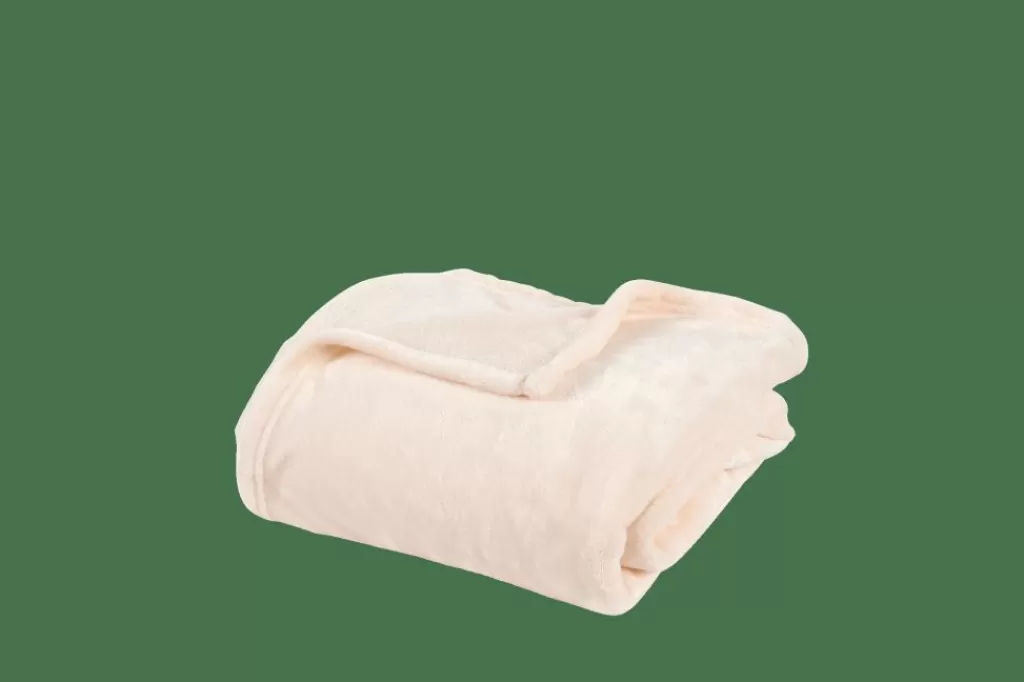 Cheap FLANELLA Manta Blanco Mantas