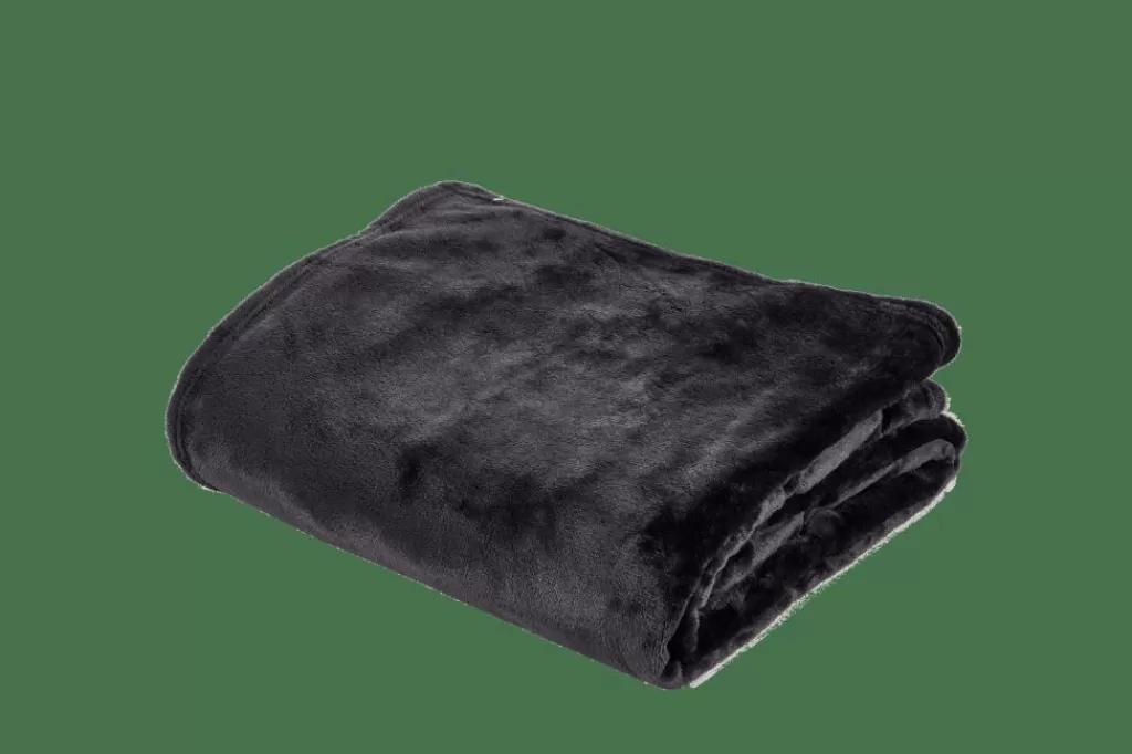 Best FLANELLA Manta Gris Oscuro Mantas