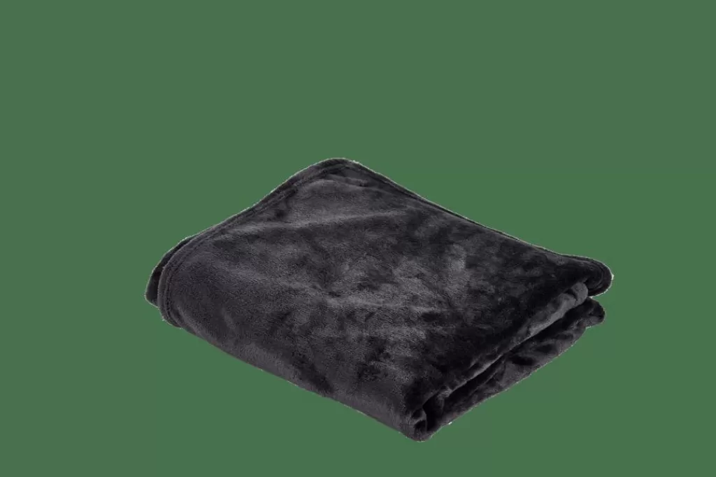 Best FLANELLA Manta Gris Oscuro Mantas