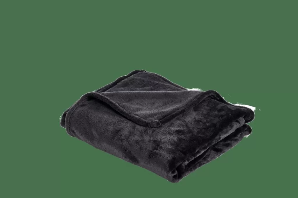 Best FLANELLA Manta Gris Oscuro Mantas