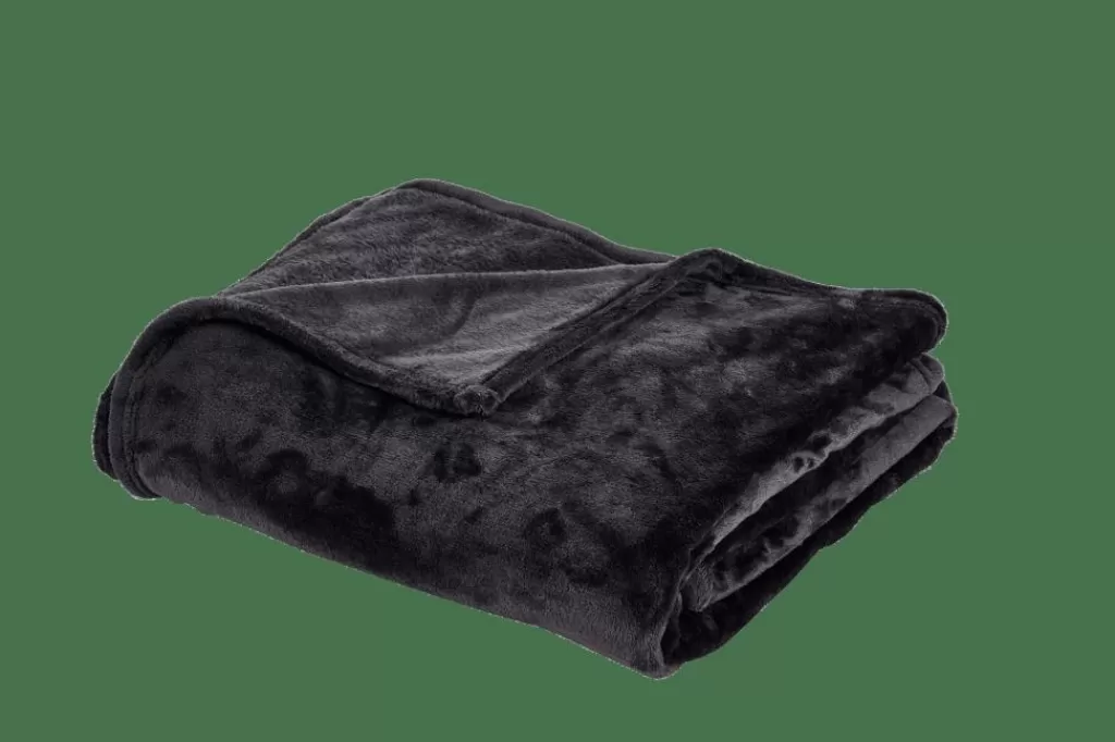 Flash Sale FLANELLA Manta Gris Oscuro Mantas