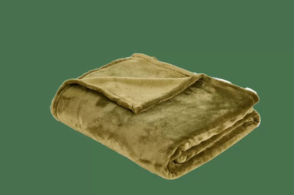 Online FLANELLA Manta Verde Mantas