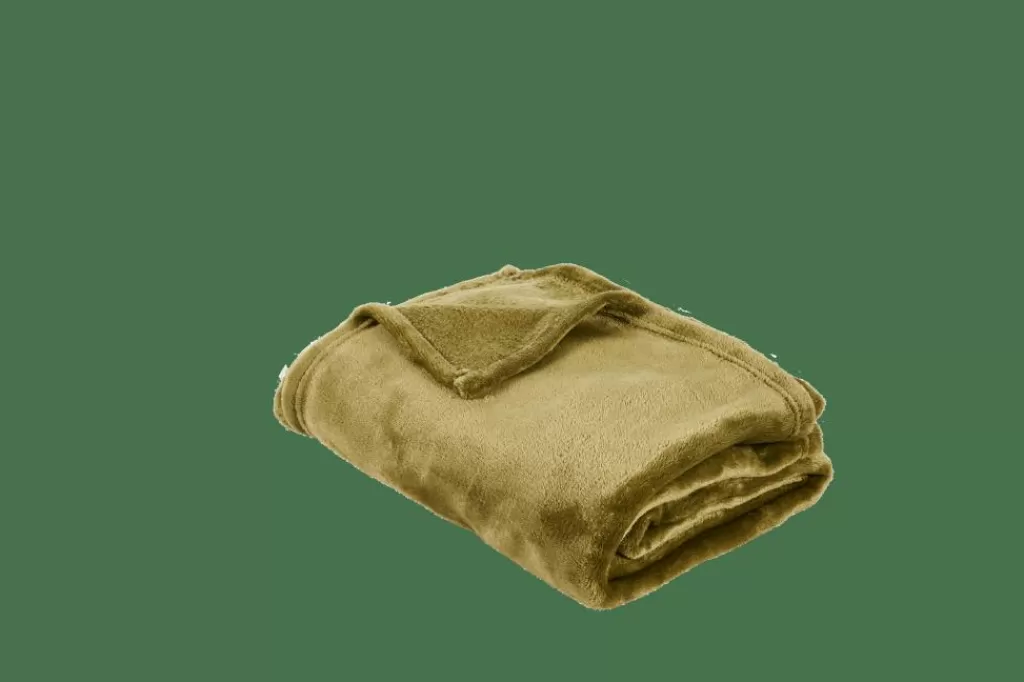 Cheap FLANELLA Manta Verde Mantas