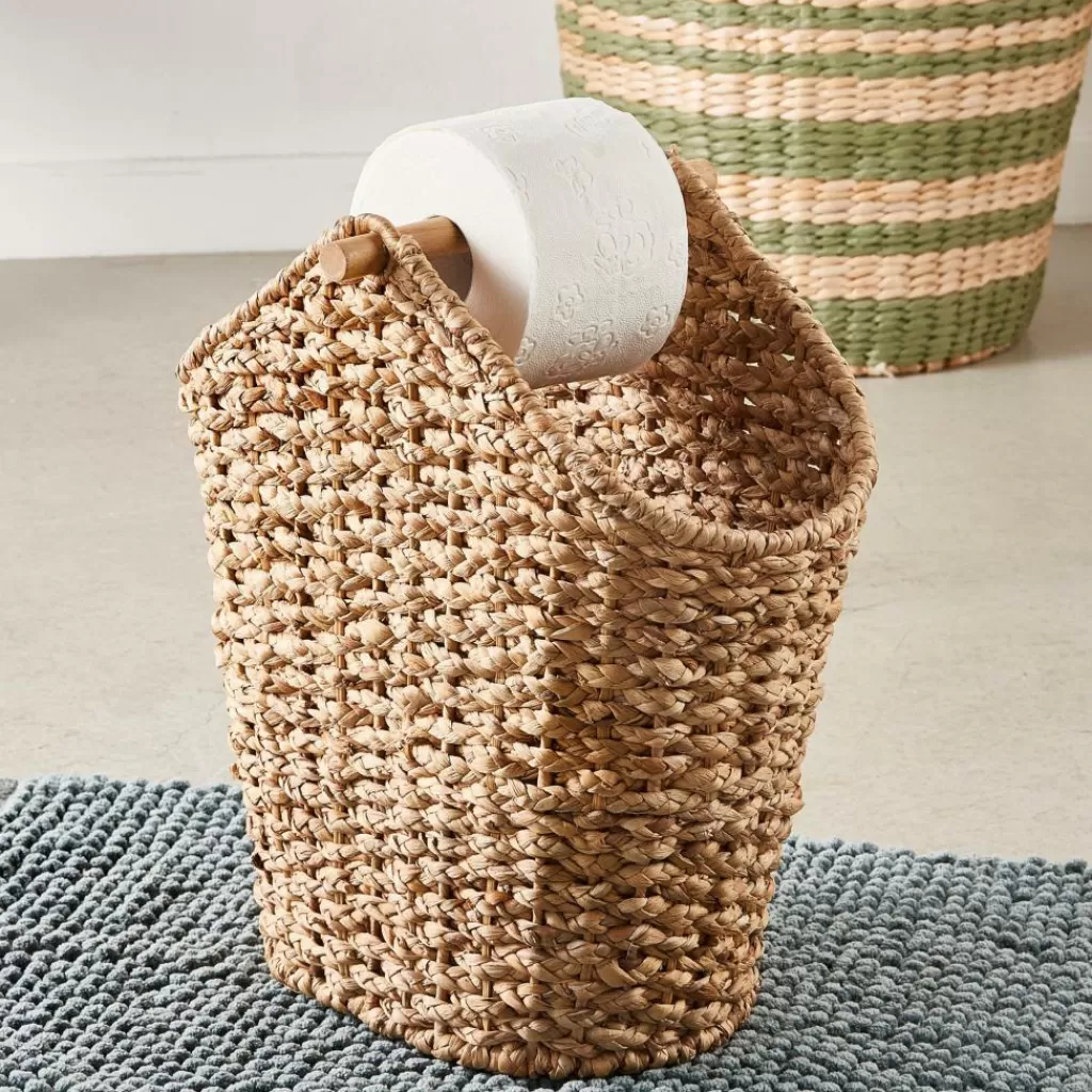New FLORES Soporte Rollos WC Revistero Natural Accesorios Water