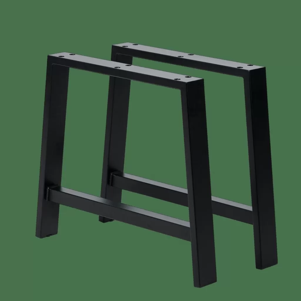 Discount FORMAX Mesa De Jardín Con Patas En A Negro Mesas De Jardín