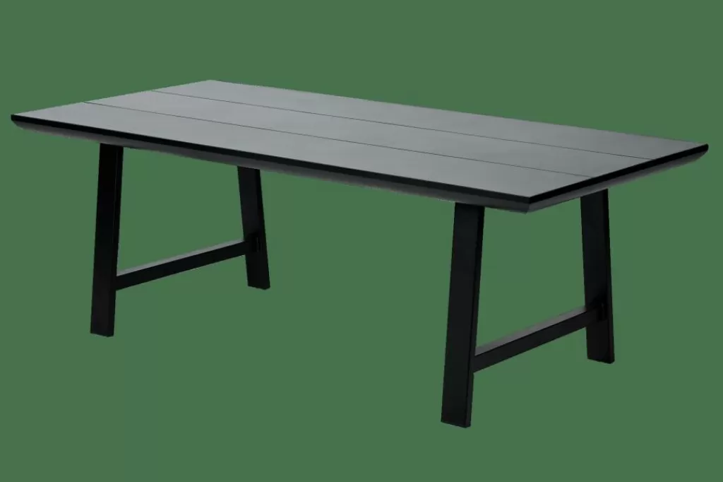 Best Sale FORMAX Mesa De Jardín Con Patas En X Negro/blanco Mesas De Jardín