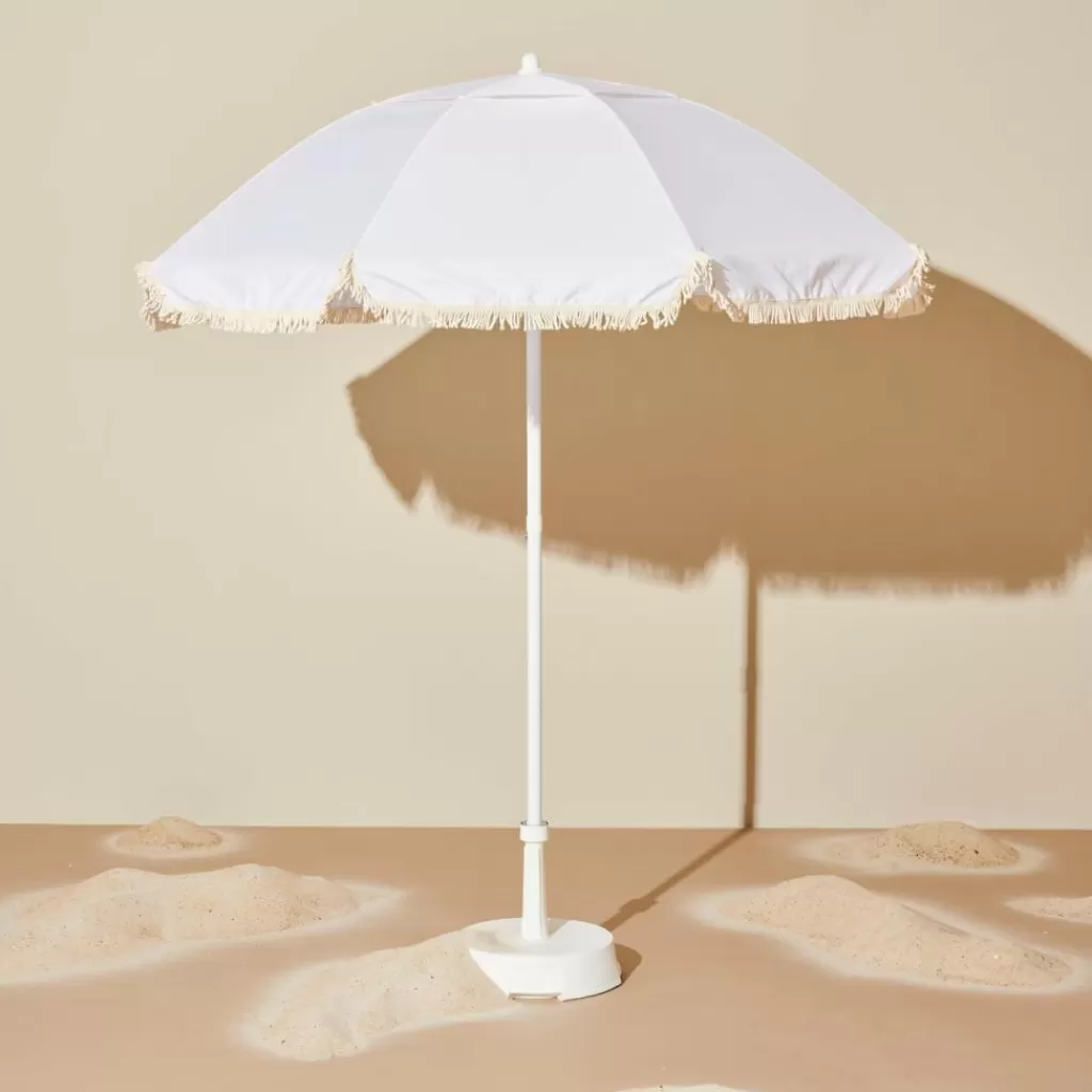 Hot FRANJA & VALINO Parasol Set Blanco Parasoles