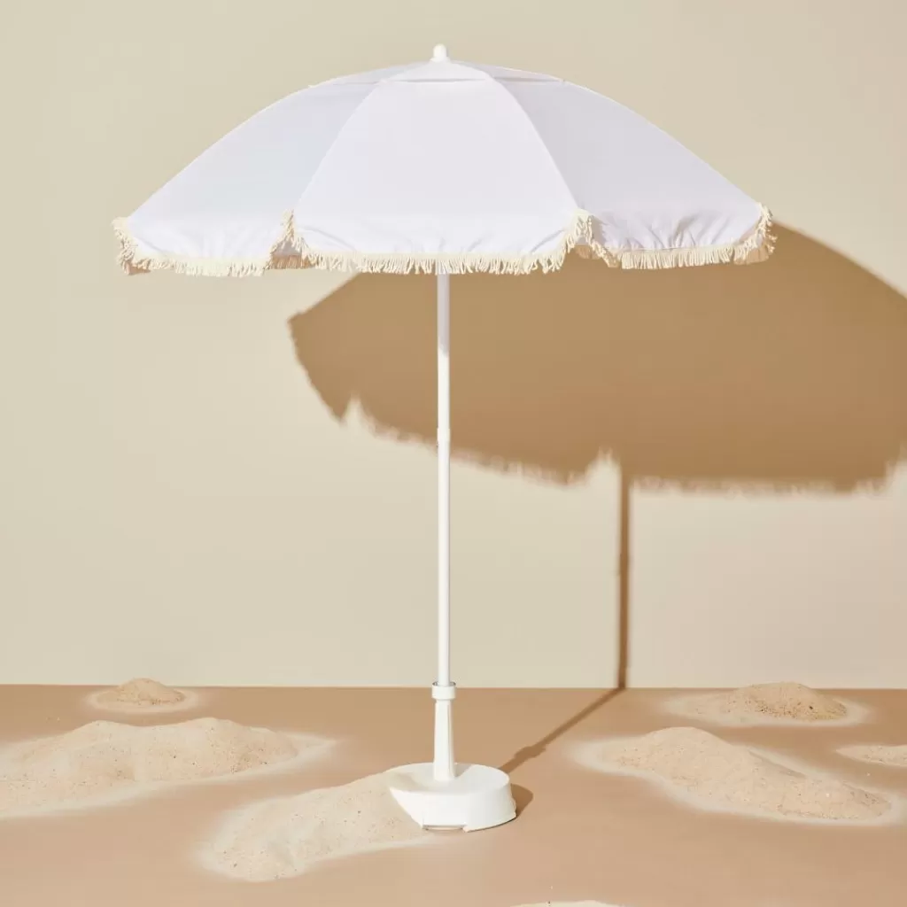 Clearance FRANJA PARASOL Sin Pie De Sombrilla Blanco Parasoles