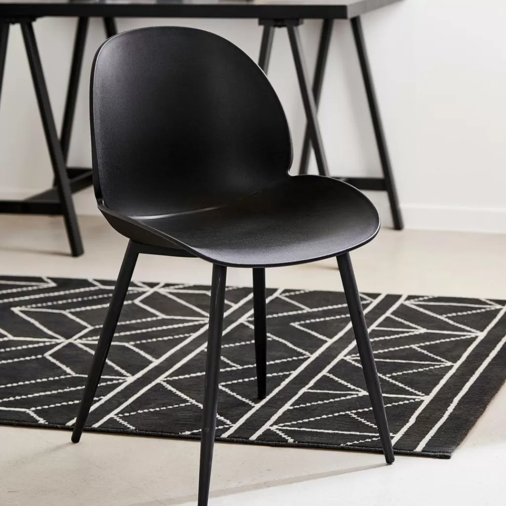 Outlet FREYA Silla De Comedor Negro Sillas De Comedor