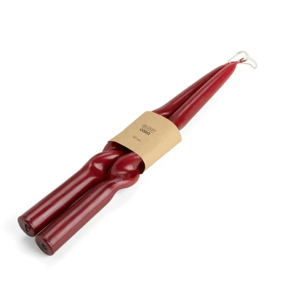 Fashion GLOSSY Vela J/2 Rojo Oscuro Velas