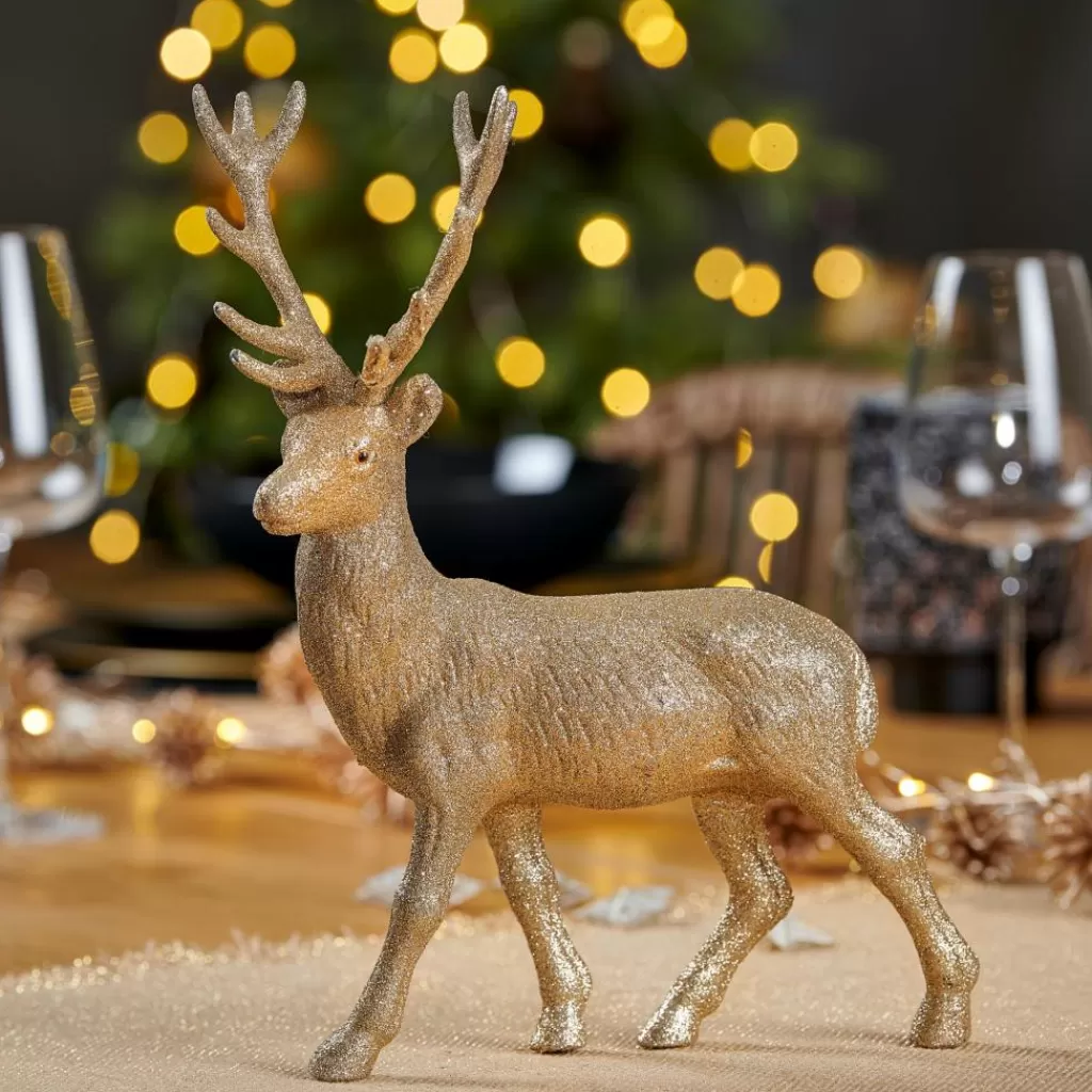 New GOLD DEER Decoración Dorado Figuras Decorativas