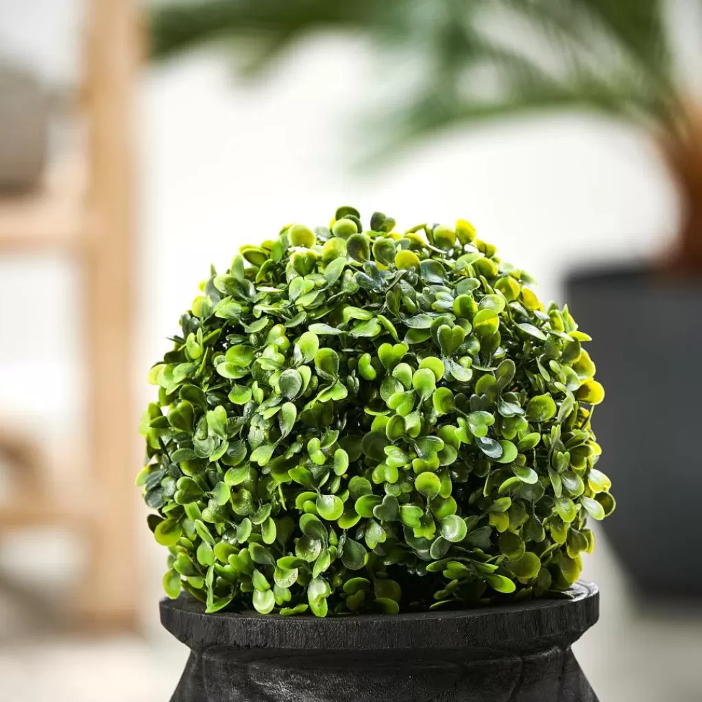 New GREEN Bola De Boj Artificial Verde Plantas Artificiales