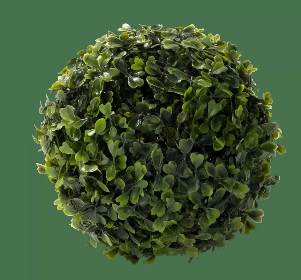 New GREEN Bola De Boj Artificial Verde Plantas Artificiales