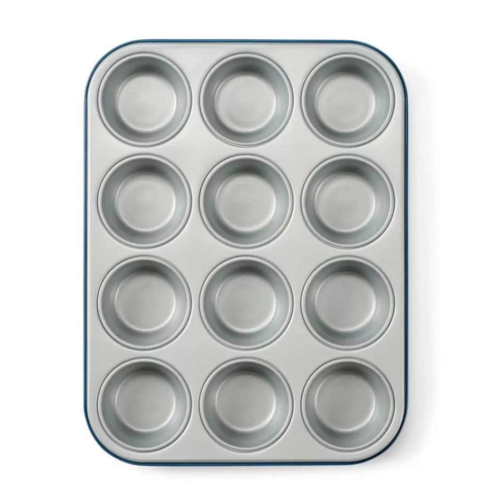 Store GREENBAKE Molde Para El Horno Para 12 Muffins Azul Moldes