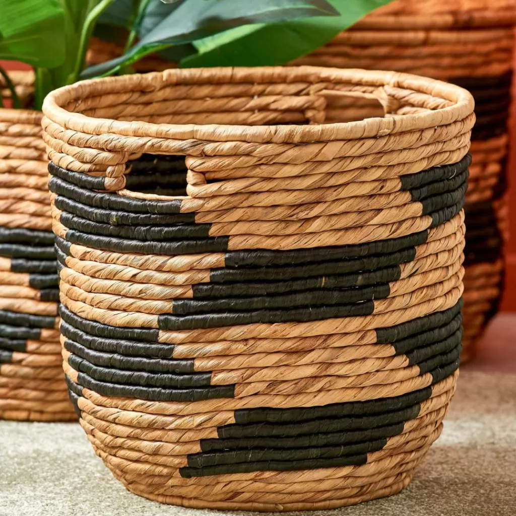 Online GUATEMALA Cesta Negro, Natural Cestas De Almacenaje