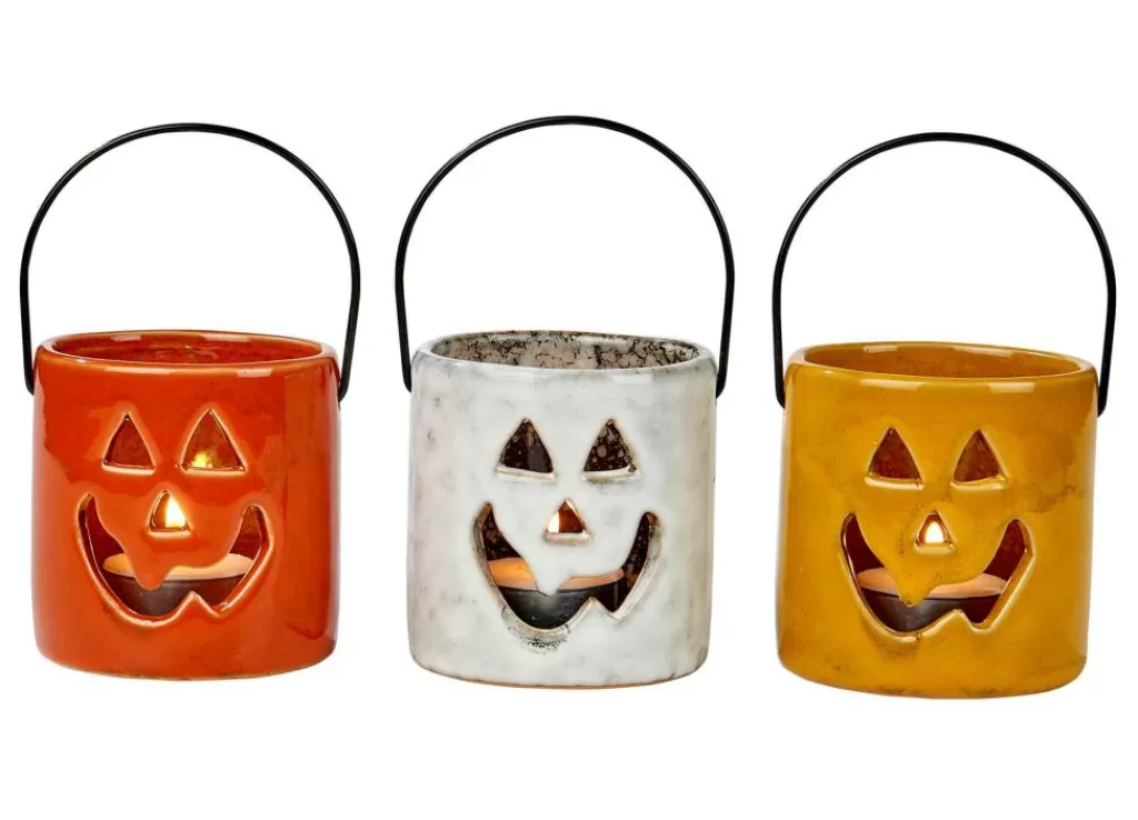 Clearance HALLOWEEN Portavelas Naranja Otoño | Halloween