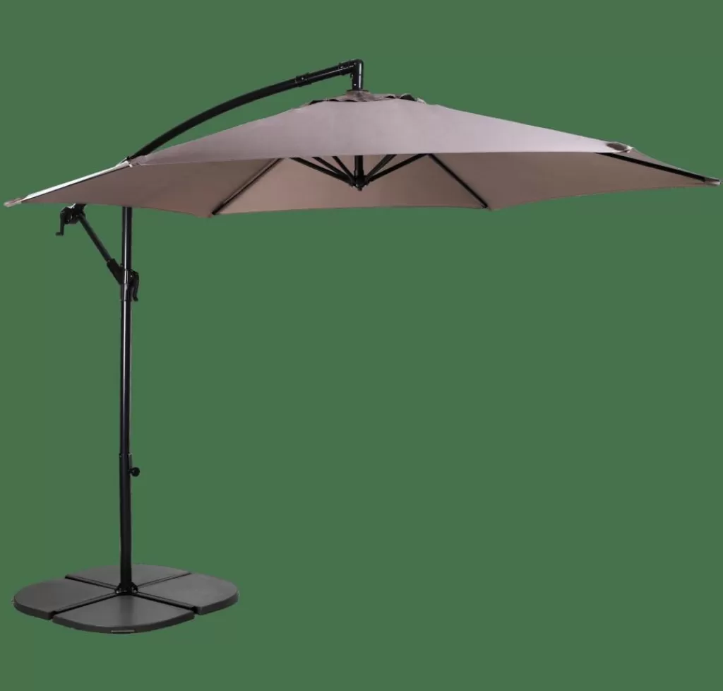 Discount HAWAI Parasol Colgante Sin Pie Taupe Parasoles