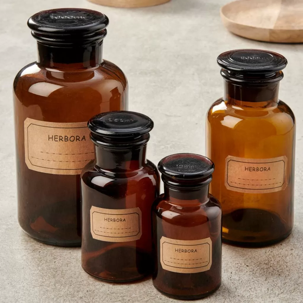 Store HERB Especiero Plateado, Transparente Tarros De Hierbas