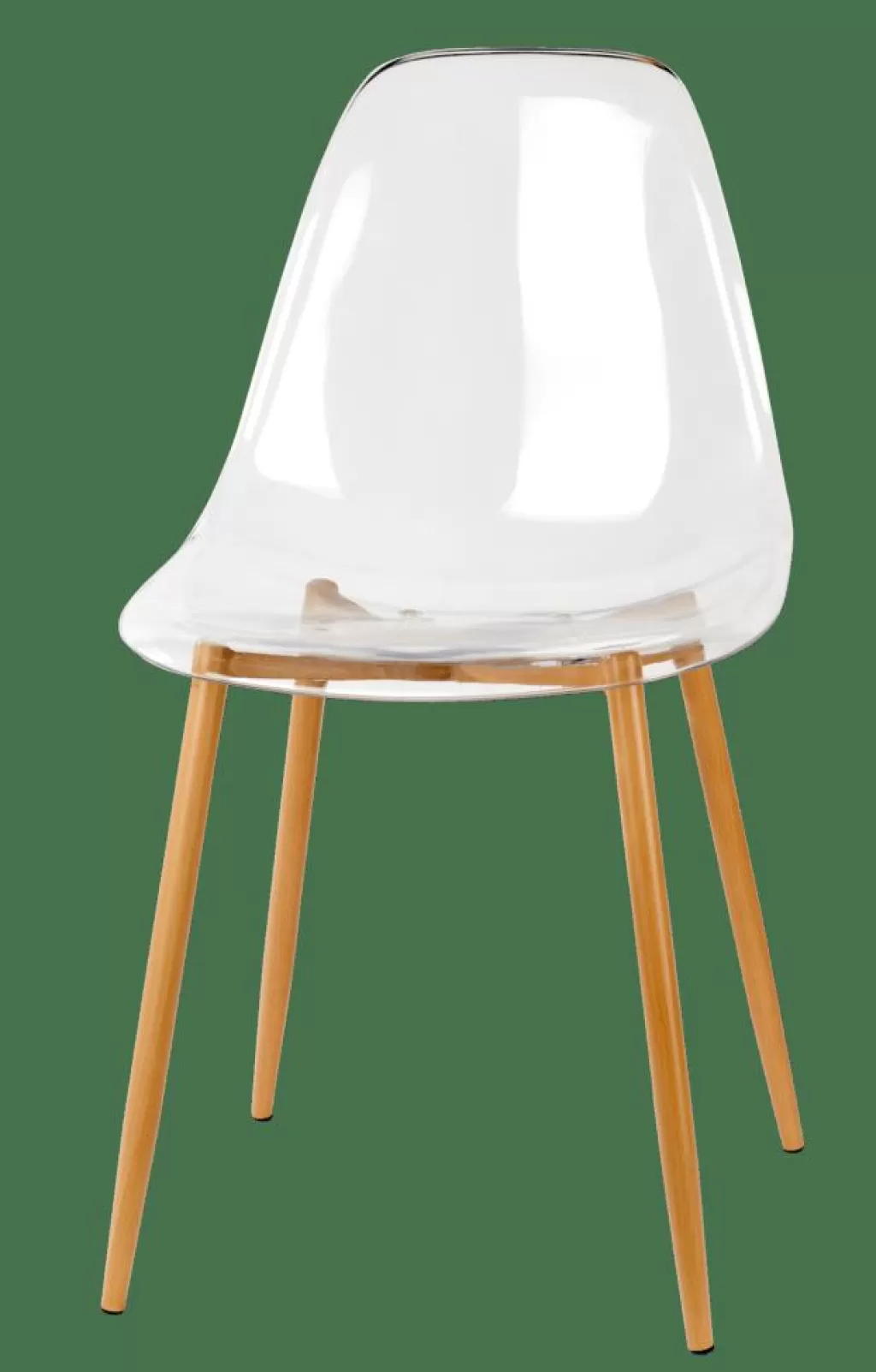 Discount ICE Silla De Comedor Transparente, Natural Sillas De Comedor