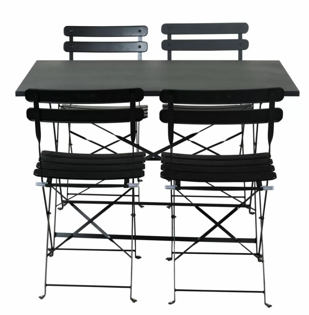 Best Sale IMPERIAL Conjunto Bistro Rectangular Negro Conjuntos Bistro