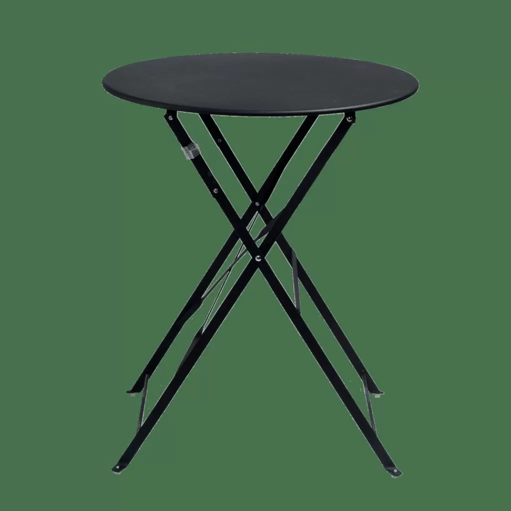 Cheap IMPERIAL Mesa Plegable Redondo Negro Mesas De Bistro | Mesas De Jardín