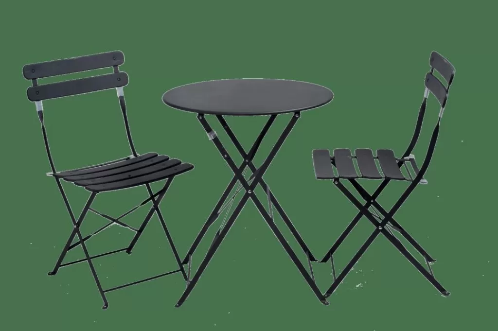Cheap IMPERIAL Mesa Plegable Redondo Negro Mesas De Bistro | Mesas De Jardín