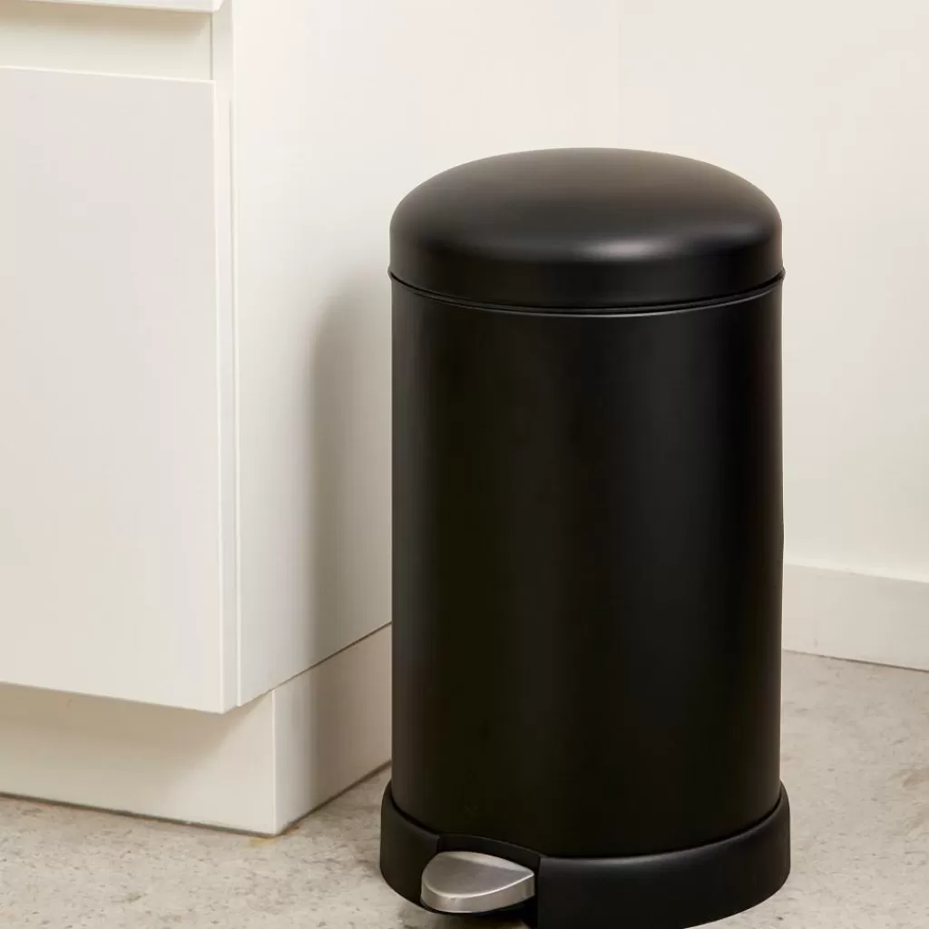 Best INDUSTRIA Cubo De Pedal 12 L Negro Cubos De Basura