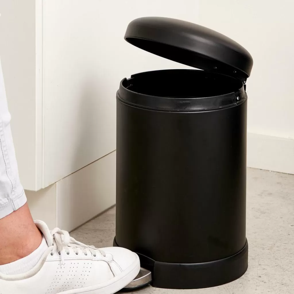 Best INDUSTRIA Cubo Con Pedal 5L Negro Cubos De Basura | Papeleras