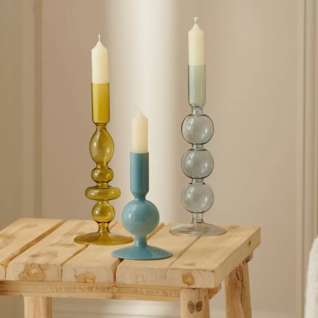 Cheap ISA Candelabro Azul ópalo Azul Candelabros