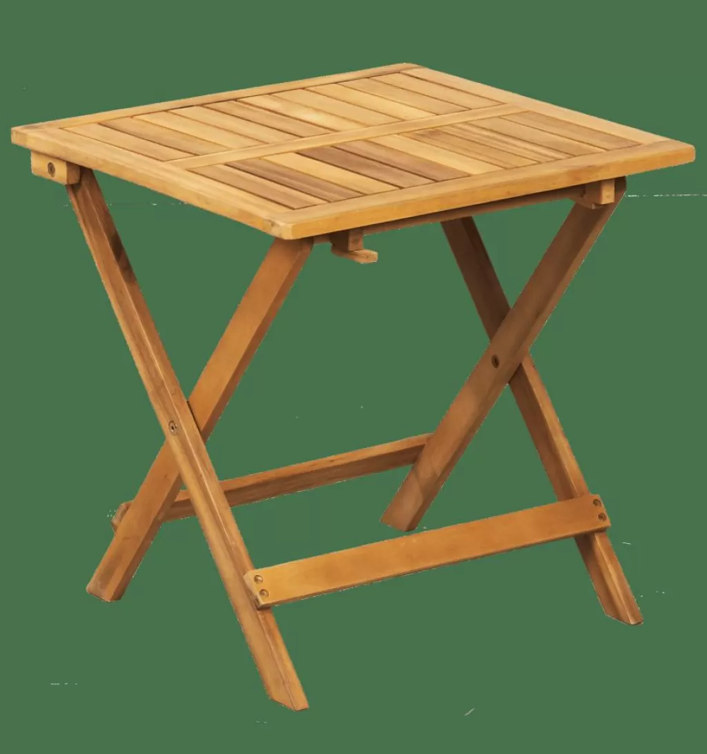 Best JOSHUA Mesa Plegable Marrón Mesas De Bistro | Mesas De Jardín