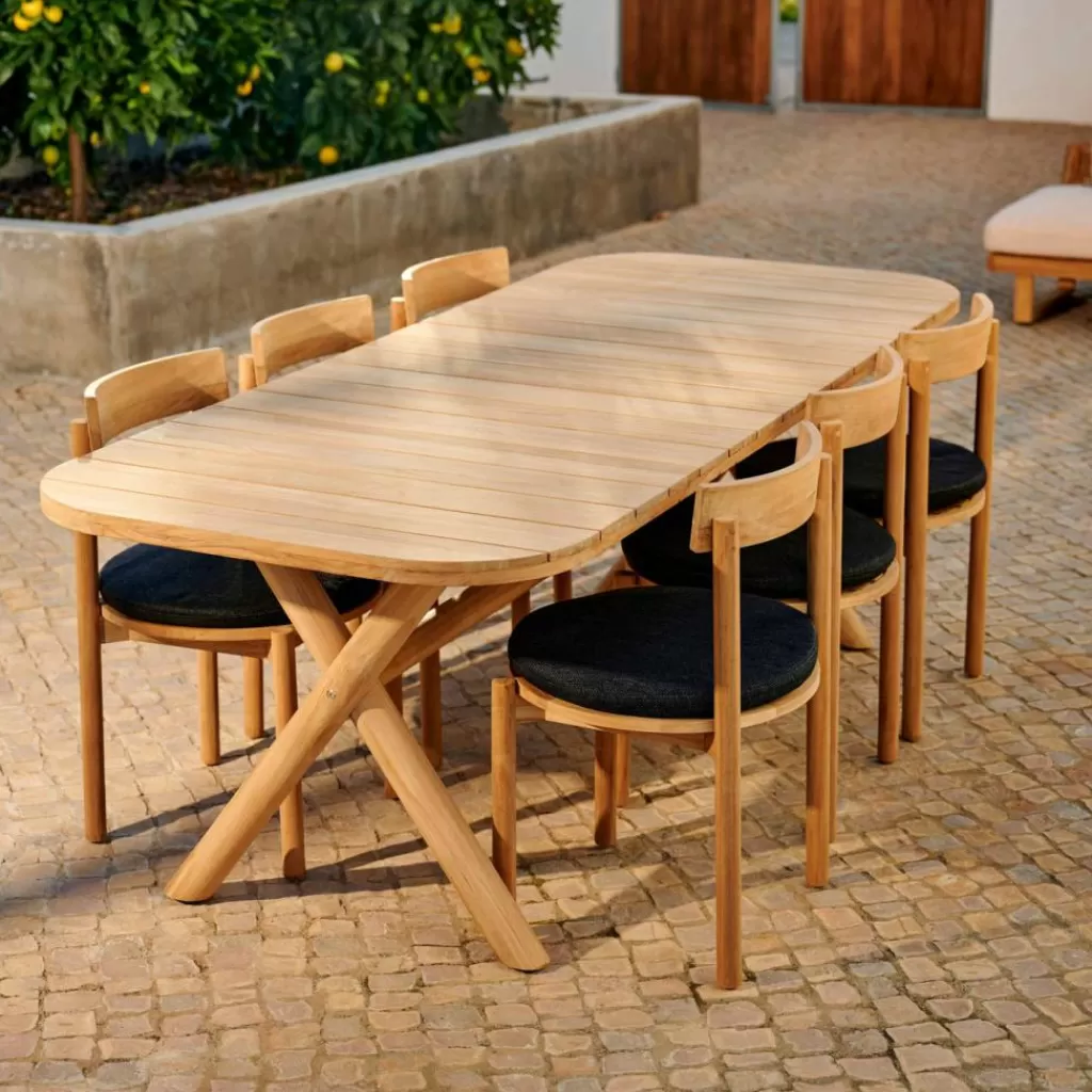 Fashion JULES Conjunto De Jardín Con Cojines Negro Mesas De Jardín | Conjuntos De Jardín