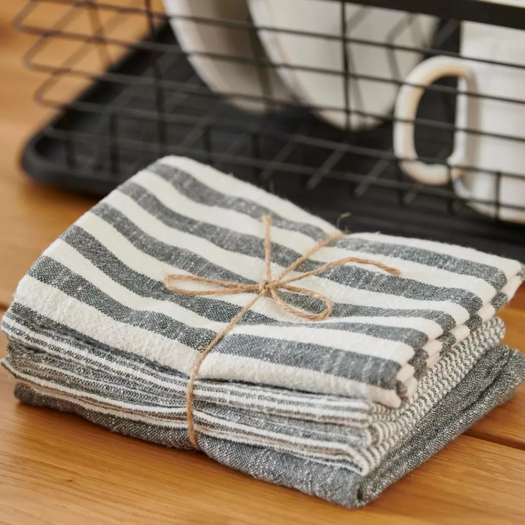 Best Sale LAURENT Paños De Cocina Juego De 3 Gris Panos De Cocina