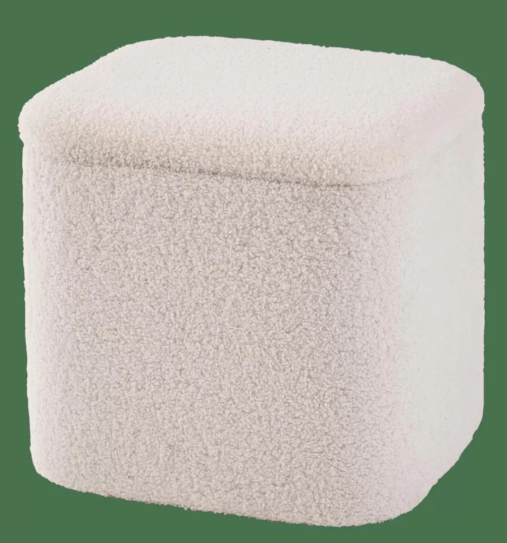 Cheap LIAM Función Almacenaje Blanco Pufs De Almacenaje