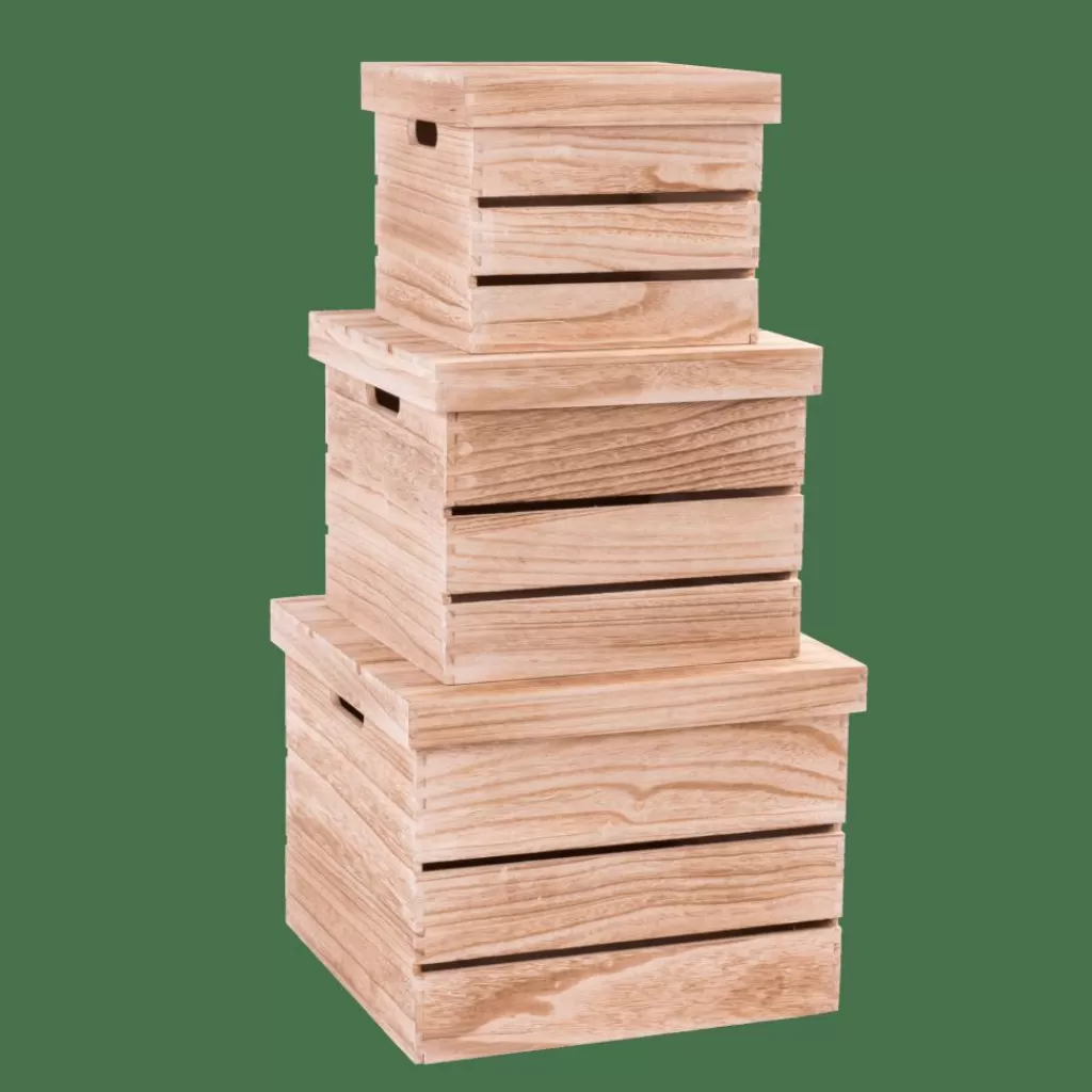 Discount LIGNO Cajita Natural Cajitas