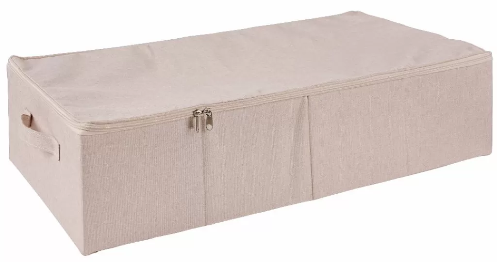 Best Sale LINOLUX Cesta De Almacenaje Gris Claro Cestas De Cajonera
