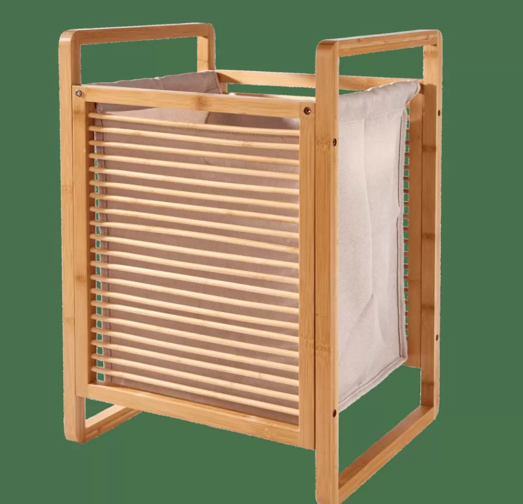 Cheap LINOLUX BAMBOE Cesta Para Colada Natural Cesto De La Ropa